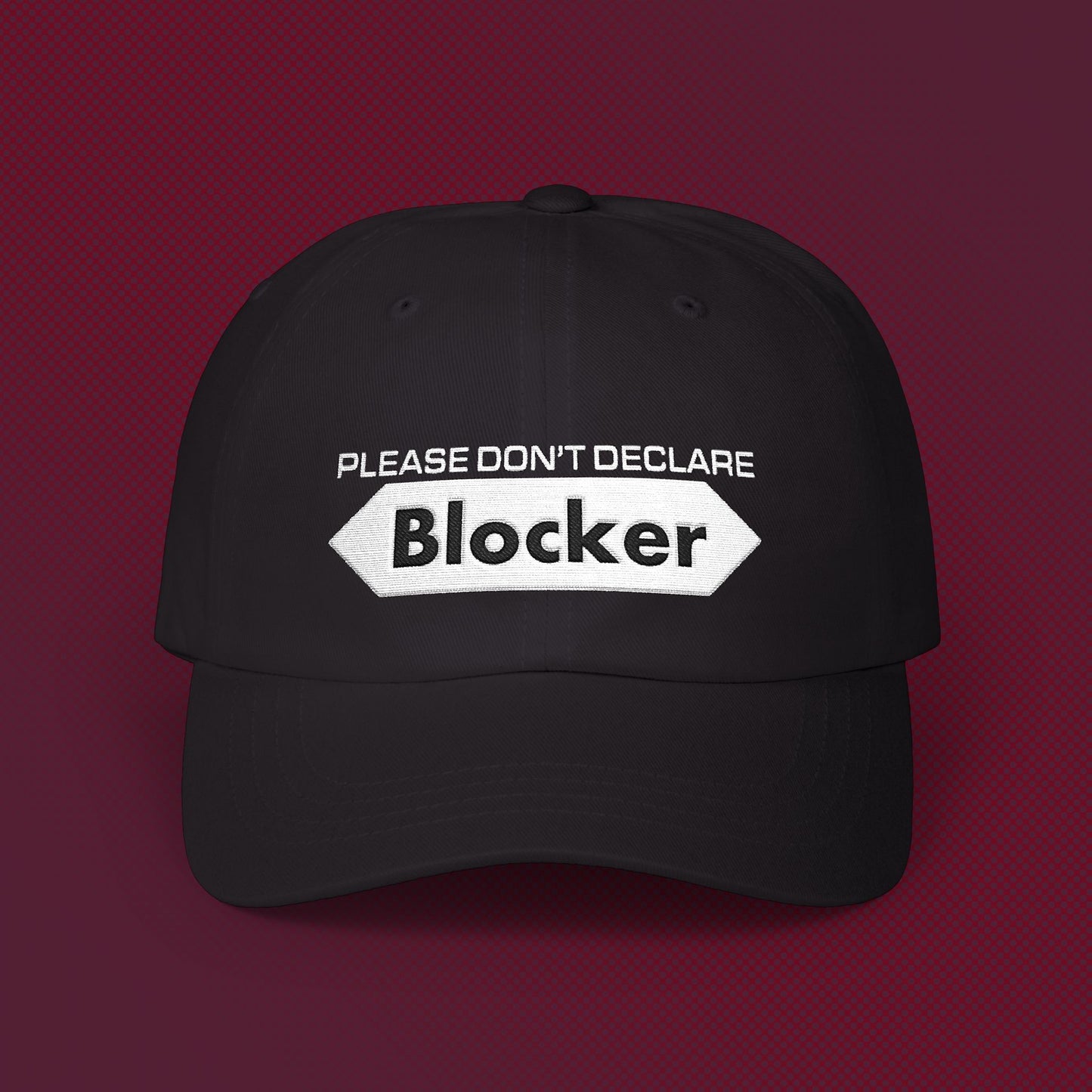 Please don't declare BLOCKER - GUNDAM TCG Adjustable Dad Hat