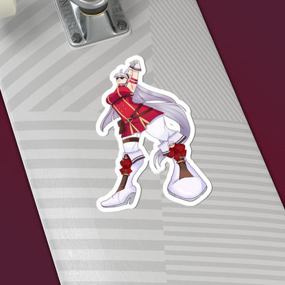 6" Gold Ship Kiss-Cut Sticker