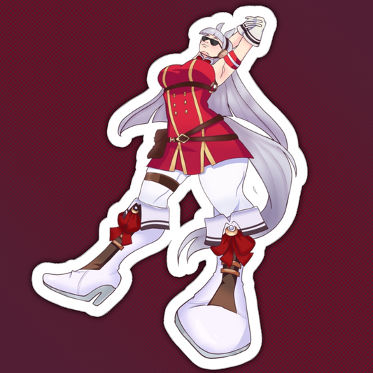 6" Gold Ship Kiss-Cut Sticker